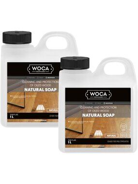 Natural Soap Bundle for Oil-Treated Hardwood Floors & Furniture - 2x(1L)
